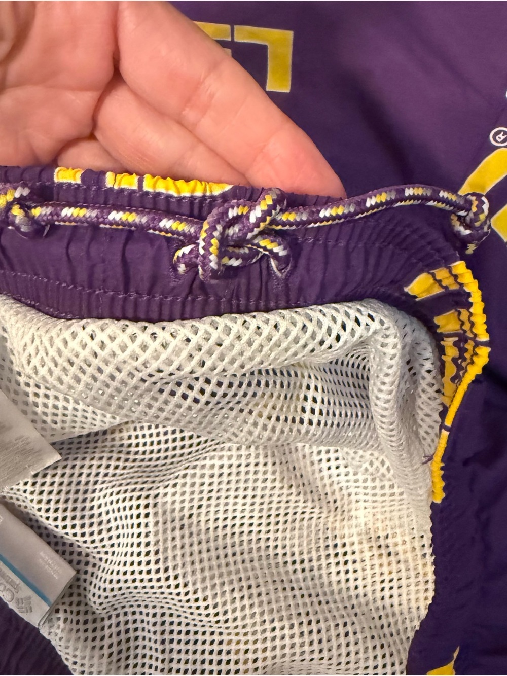 Columbia PFG LSU Tigers Shorts Mens Medium Purple Backcast NWOT - Picture 8 of 14